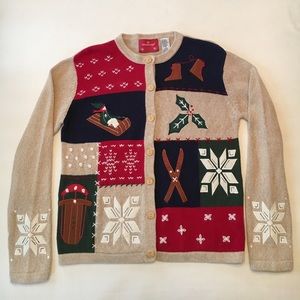 HOLIDAY CHRISTMAS CARDIGAN SWEATER